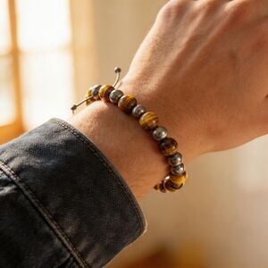 Bracelet - Tiger Eye & Hematite 8